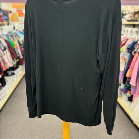 PINK Ladies XS Black Long Sleeve Top - Picture 3 of 3